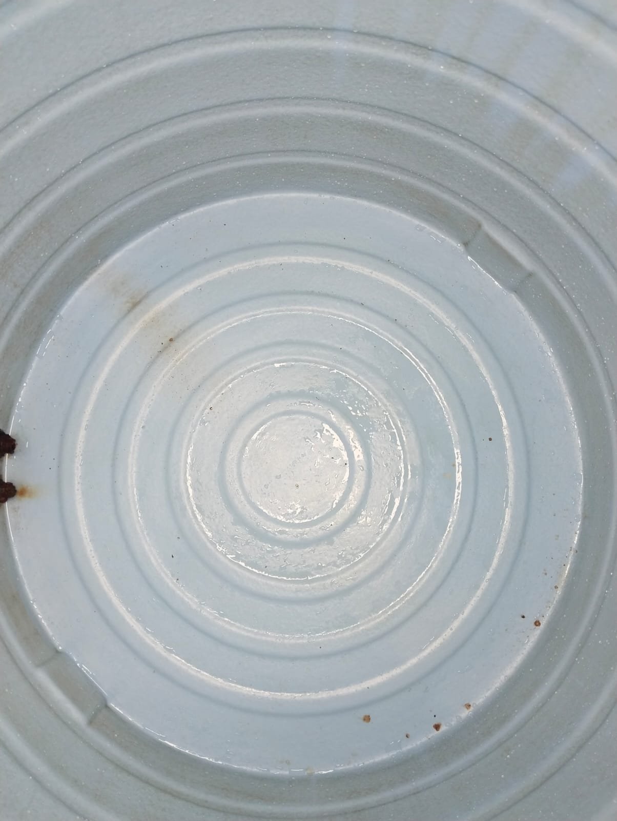 Water tank after cleaning
